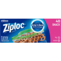 Ziploc Seal Top Bags, Snack, 40 Each
