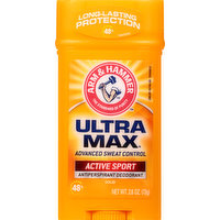 Arm & Hammer Antiperspirant Deodorant, Active Sport, Solid, 2.6 Ounce