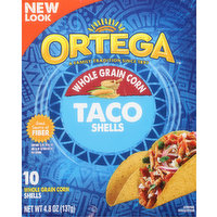 Ortega Taco Shells, Whole Grain Corn, 10 Each