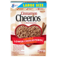 Cheerios Cereal, Cinnamon, Large Size, 14.3 Ounce