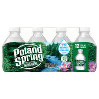 Poland Spring Spring Water, 100% Natural, Minis, 12 Each