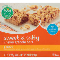 Food Club Sweet & Salty Peanut Chewy Granola Bars, 7.4 Ounce