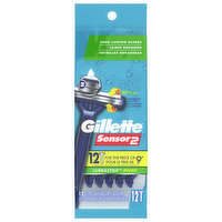 Gillette Razors, Disposable, Pivot, Lubrastrip, 12 Each