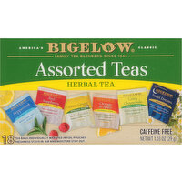 Bigelow Herbal Teas, Caffeine Free, Assorted, Bags, 18 Each