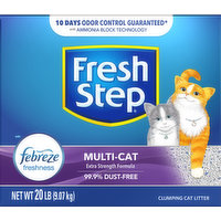 Fresh Step Clumping Cat Litter, Multi-Cat, 20 Pound
