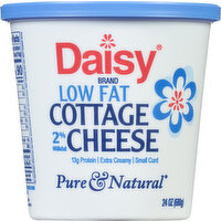 Daisy Cottage Cheese, Low Fat, Small Curd, 2% Milkfat, 24 Ounce