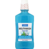 Lucky Mouthwash, Fresh Mint, 16.9 Ounce