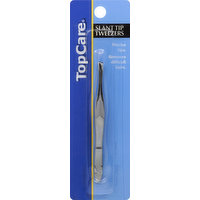 TopCare Tweezers, Slant Tip, 1 Each