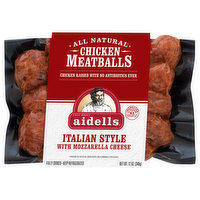 Aidells Meatballs, Chicken, Italian Style, 12 Ounce