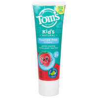 Tom's of Maine Toothpaste, Fluoride-Free, Kid's, Natural, Silly Strawberry, 5.1 Ounce