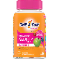 One A Day Multivitamin/Multimineral Supplement, for Her, Teen, Gummies, 60 Each