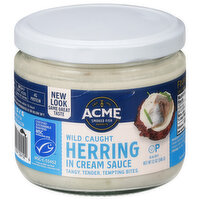 Acme Herring, in Cream Sauce, Wild Caught, 12 Ounce