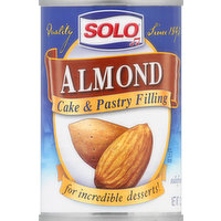 Solo Cake and Pastry Filling, Almond, 12.5 Ounce