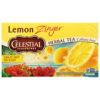 Celestial Seasonings Herbal Tea, Caffeine Free, Lemon Zinger, Tea Bags, 20 Each