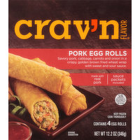 Crav'n Flavor Egg Rolls, Pork, 4 Each