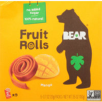 Bear Fruit Rolls, Mango, 5 Each