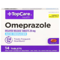 TopCare Omeprazole, 20 mg, Tablets, 14 Each