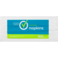 Simply Done Napkins, Everyday, 1-Ply, 500 Each