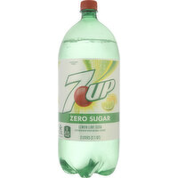 7-UP Soda, Zero Sugar, Lemon Lime, 2.1 Quart