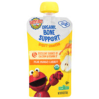 Earth's Best Yogurt Smoothie, Bone Support, Pear Mango Carrot, Kids Ages 2+, 4 Ounce