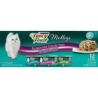 Fancy Feast Cat Food, Gourmet, Florentine Collection, With Garden Greens, In a Delicate Sauce, 12 Each