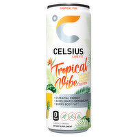 Celsius Energy Drink, Tropical Vibe, 12 Fluid ounce