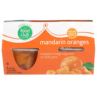 Food Club Mandarin Oranges Segments In 100% Juice, 16 Ounce