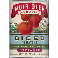 Muir Glen Tomatoes, Organic, San Marzano Style, Diced, 14.5 Ounce