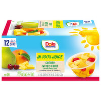 Dole Cherry Mixed Fruit, in 100% Fruit Juice, 12 Each