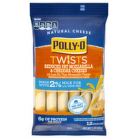 Polly O Reduced Fat Mozzarella & Cheddar Cheeses, 255 Gram