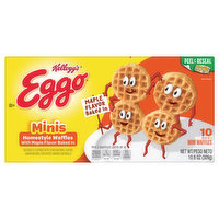 Eggo Waffles, Maple Flavor, Homestyle, Minis, 10 Each