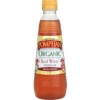 Pompeian Vinegar, Organic, Red Wine, 16 Fluid ounce