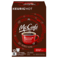 McCafe Coffee, 100% Arabica, Medium, Premium Roast, K-Cup Pods, 12 Each