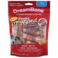 DreamBone Dog Chews, Stick Wrapped, Mini, 6.6 Ounce