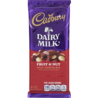 Cadbury Milk Chocolate, Fruit & Nut, 3.5 Ounce