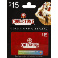 Cold Stone Gift Card, $15, 1 Each