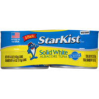 StarKist Tuna in Water, Albacore, Solid White, 4 Pack, 4 Each