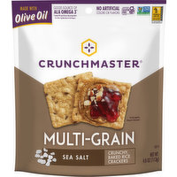 Crunchmaster Crackers, Multi-Grain, Sea Salt, 4 Ounce