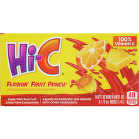 Hi-C Fruit Drink, Flashin' Fruit Punch, 8 Each