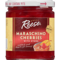 Reese Maraschino Cherries, with Stems, 10 Ounce