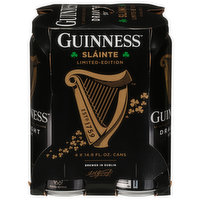 Guinness Beer, Stout, Draught, 4 Each