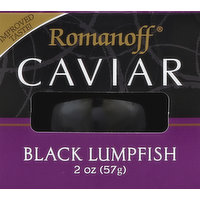 Romanoff Caviar, Black Lumpfish, 2 Ounce