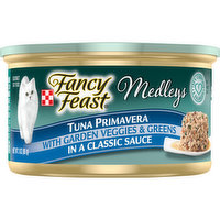 Fancy Feast Wet Cat Food, Medleys Tuna Primavera With Veggies & Greens in a Classic Sauce, 3 Ounce