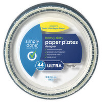 Simply Done Paper Plates, Heavy Duty, Ultra, 44 Each