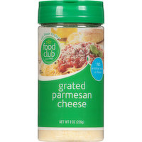 Food Club Cheese, Parmesan, Grated, 8 Ounce