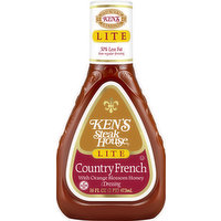 Ken's Steak House Dressing, Lite, Country French, 16 Ounce