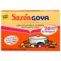 Sazon Goya Seasoning, with Coriander & Annatto, 20 Each