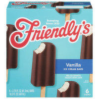 Friendly's Ice Cream Bars, Vanilla, 6 Each