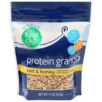 Food Club Protein Granola, Oat & Honey, 11 Ounce