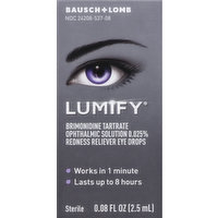 Lumify Eye Drops, Redness Reliever, 0.08 Ounce